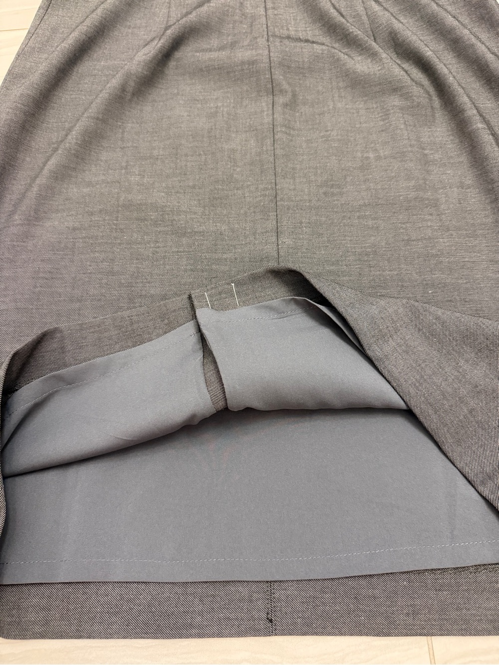 Ann Taylor Dark Charcoal V-Neck Sheath Dress - Picture 7 of 9